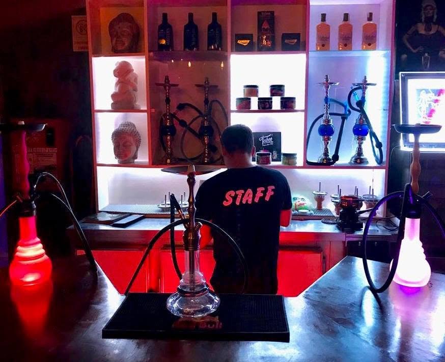 Zona de cachimbas de DVN Lounge Club